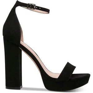 Madden Girl Women's Suzy Platform Block Heeled Dress Sandals Black Size US 9.5M